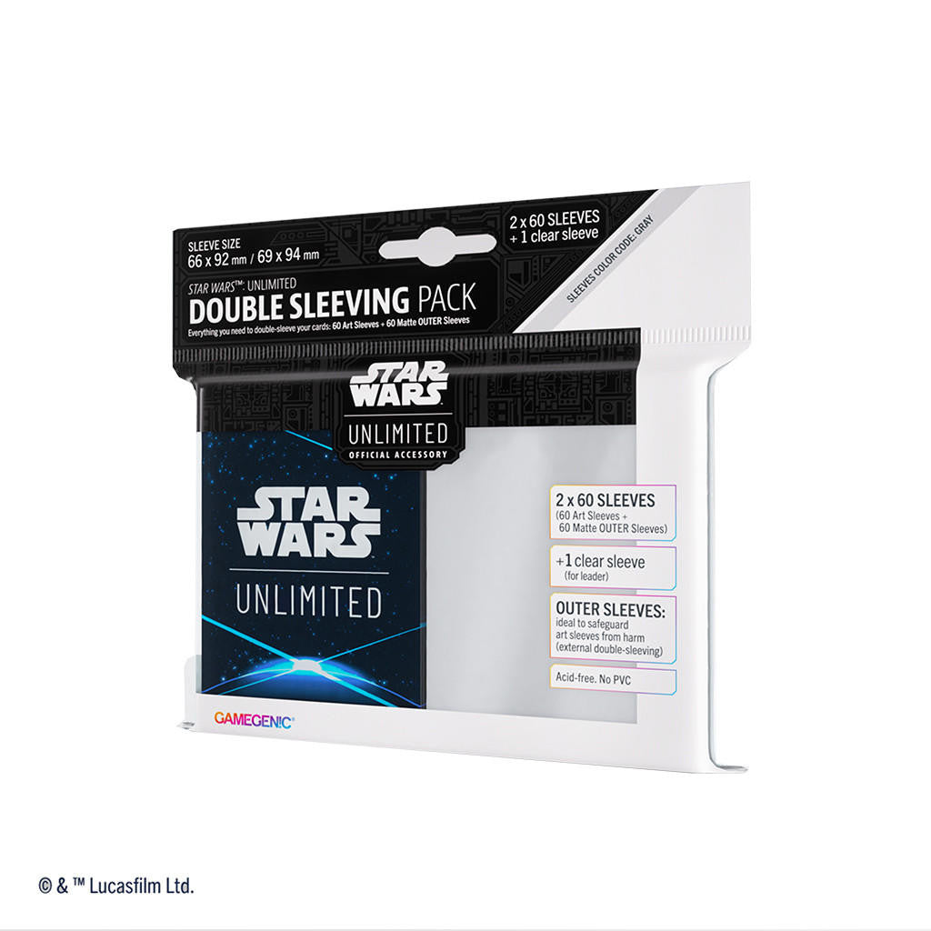Gamegenic Star Wars: Unlimited Art Sleeves Double Sleeving Pack - Space Blue